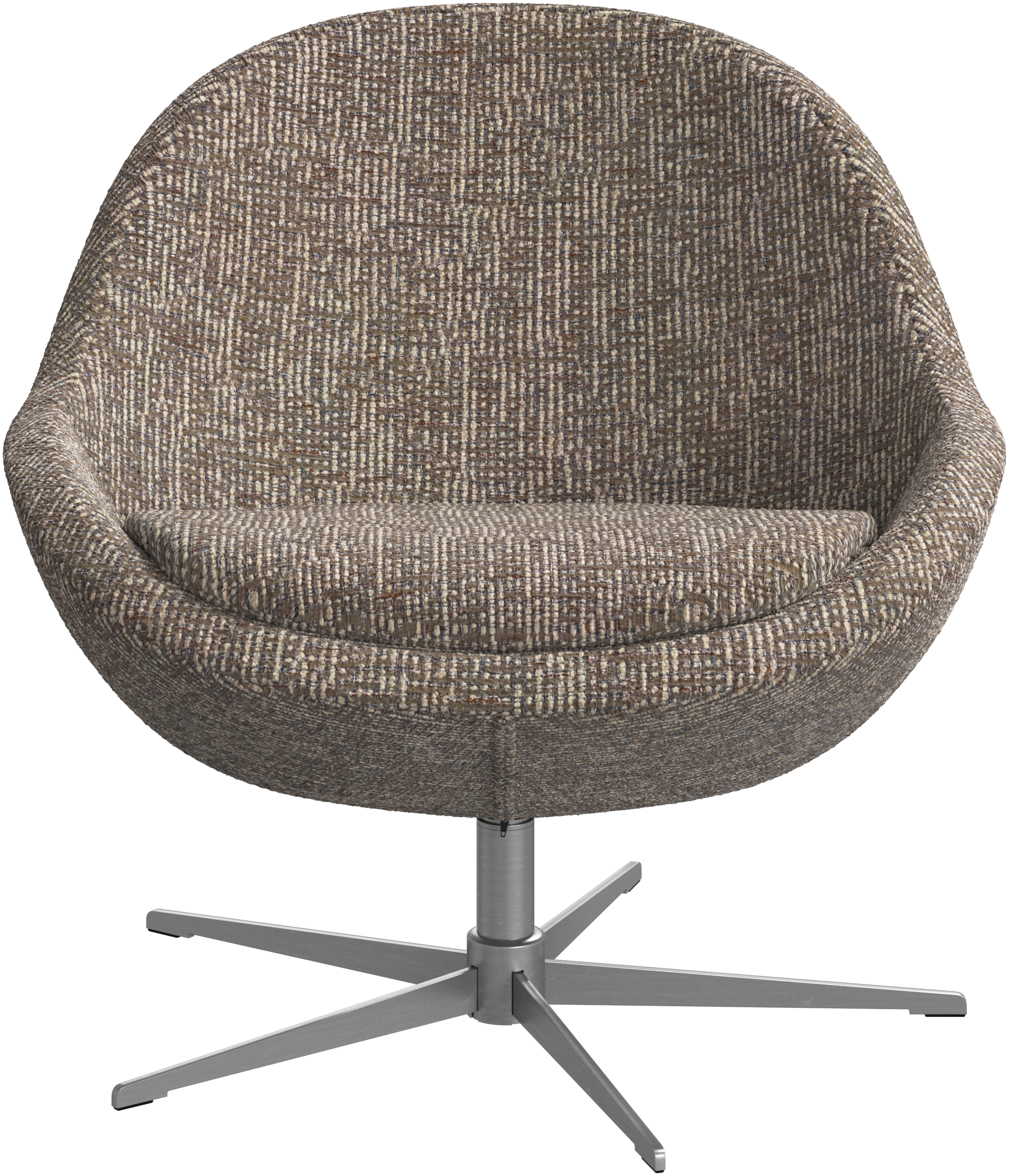 BoConcept Veneto armchair with swivel function - brushed steel
